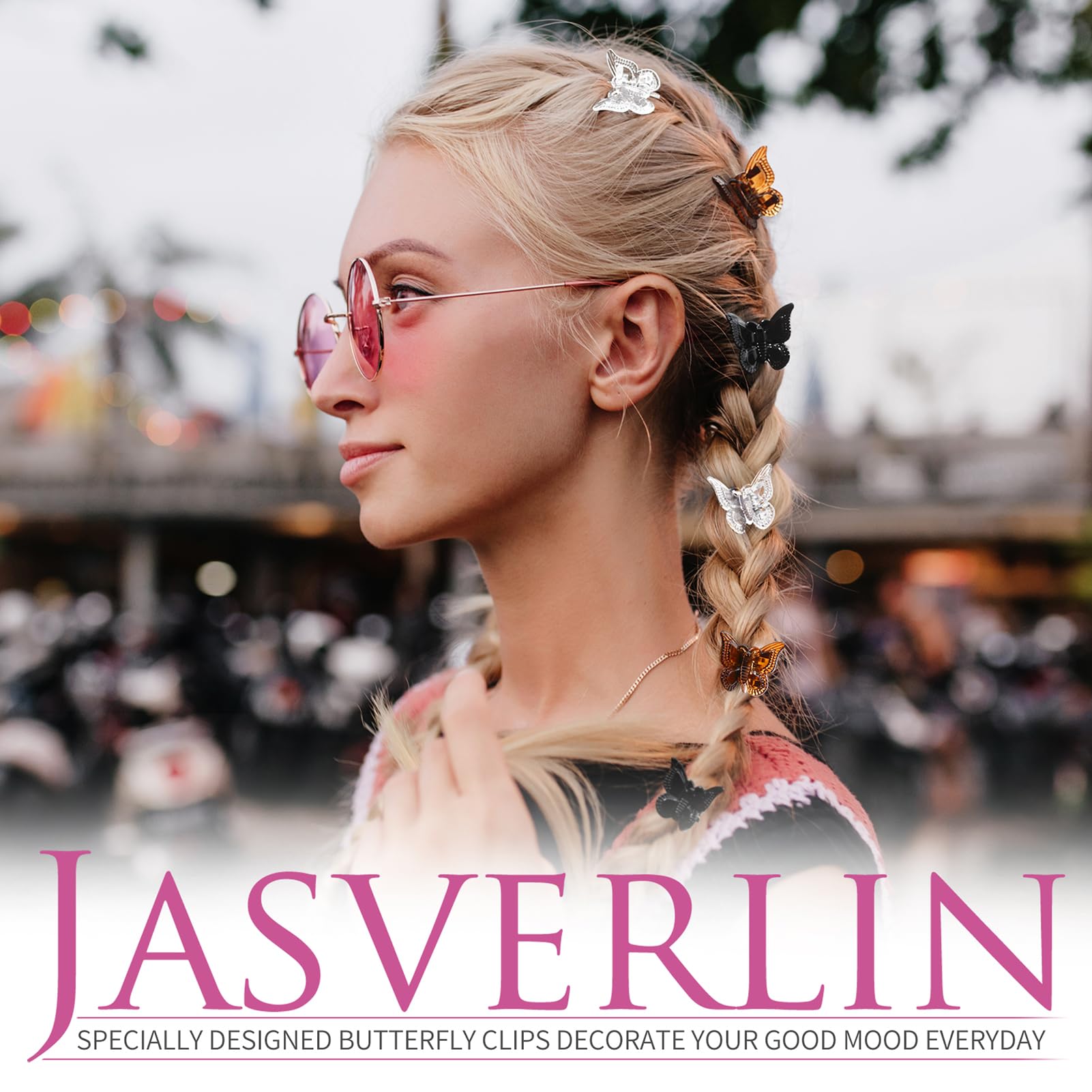 JASVERLIN estuche reutilizable guarda los clips y facilita transporte.