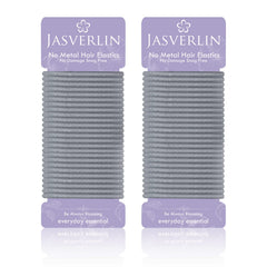 Elásticos JASVERLIN para pelo gris, paquete de 50, para uso diario sin resbalamiento.