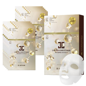 Jayjun JJ mascarilla de colágeno paso 1, hidratación profunda para la piel.