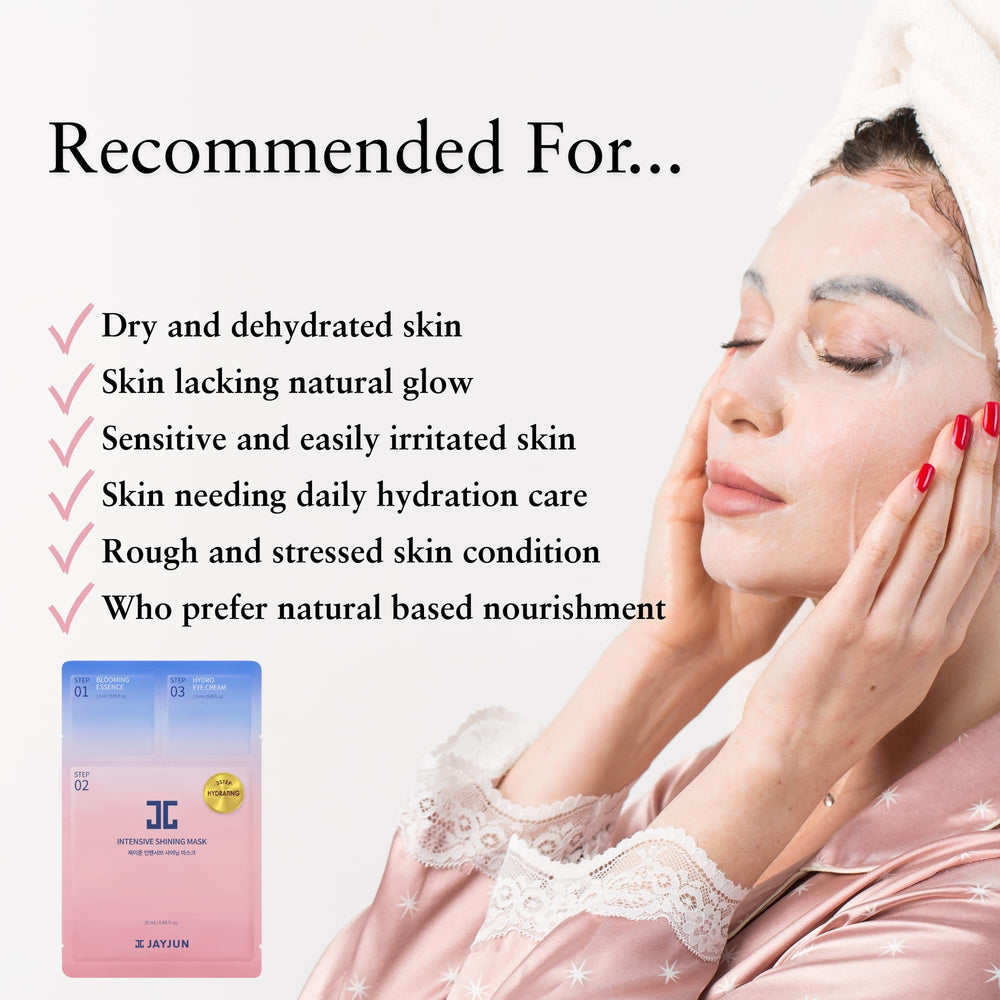 JAYJUN JJ Intensive Shining Mask uso diario para piel seca.