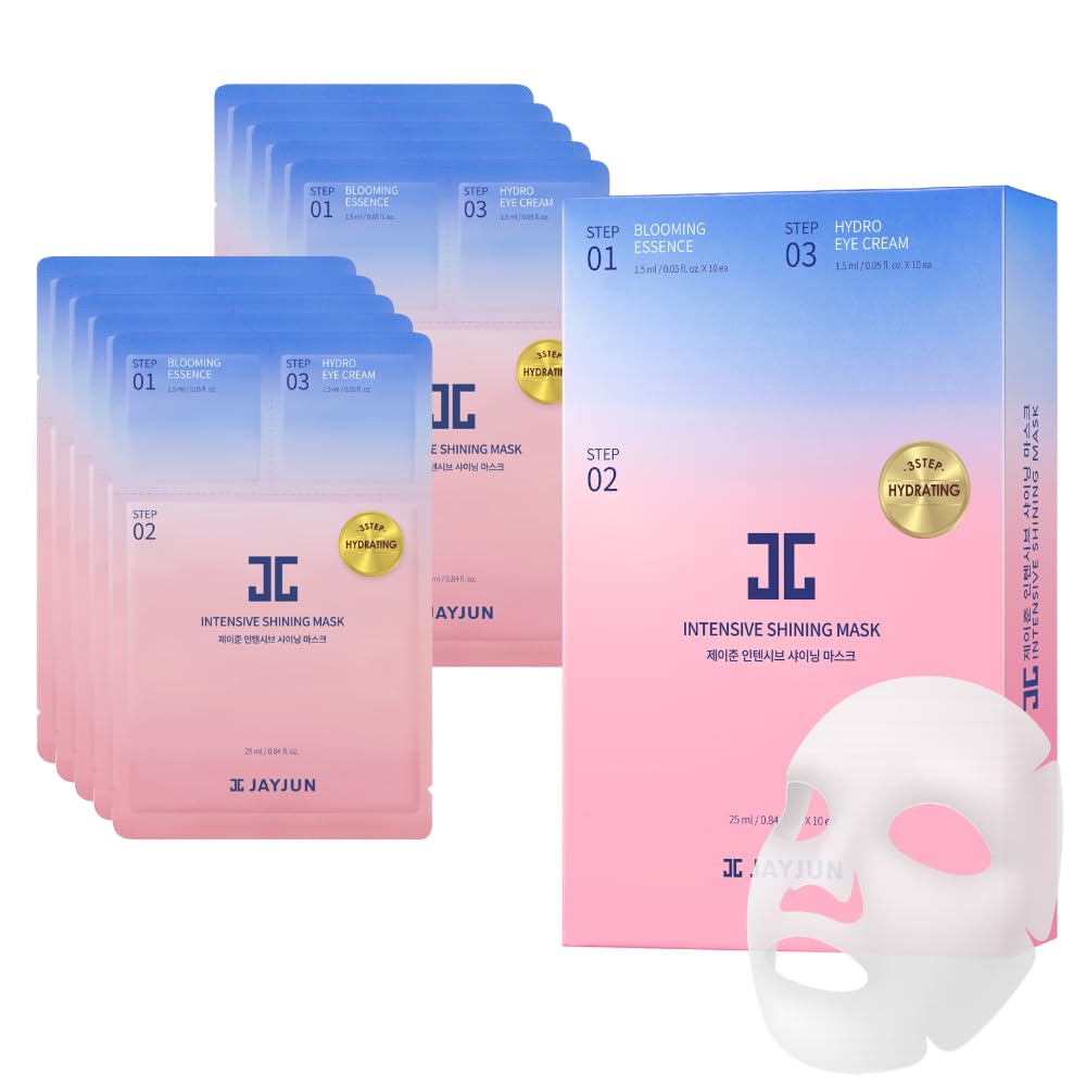 JAYJUN JJ Intensive Shining Mask con lavanda para hidratación suave y calmante.