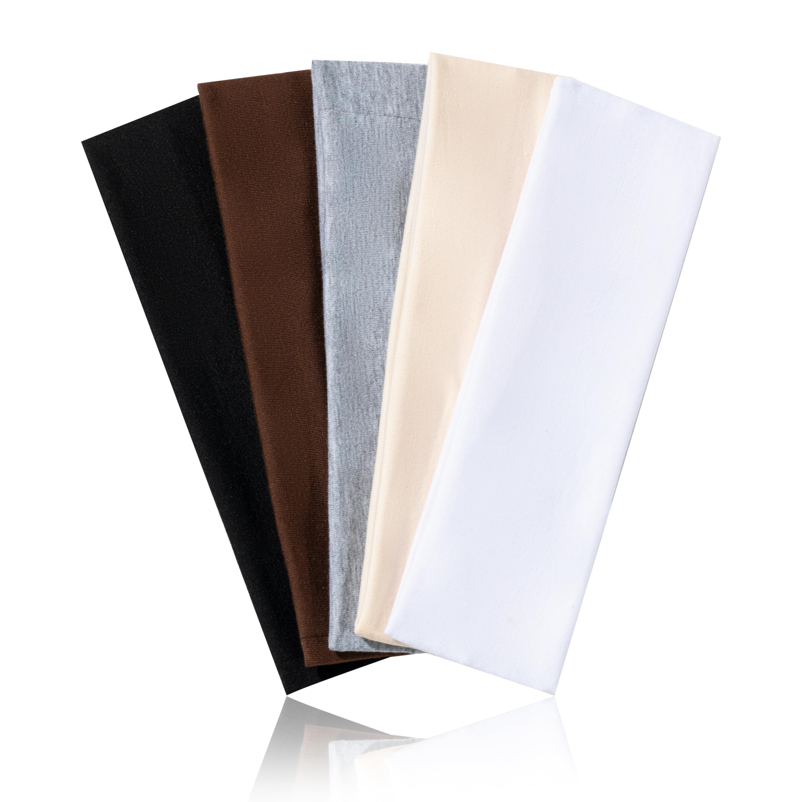 Bandas para cabello JCKHXG, conjunto de 5, fáciles de colocar y absorbentes para deporte.