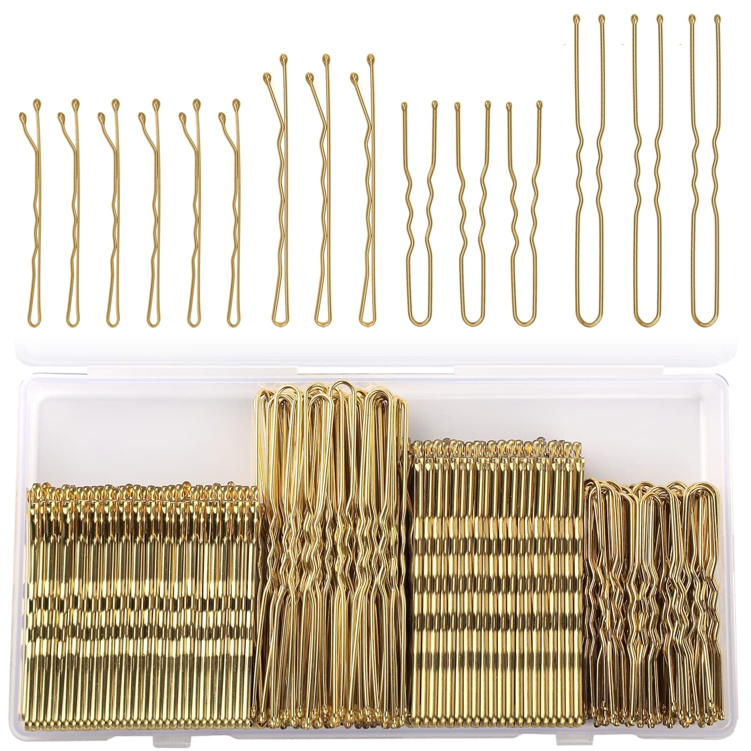Pinzas Jelara para pelo rubio ondulado de 2 pulgadas, sujeción estable para recogidos.