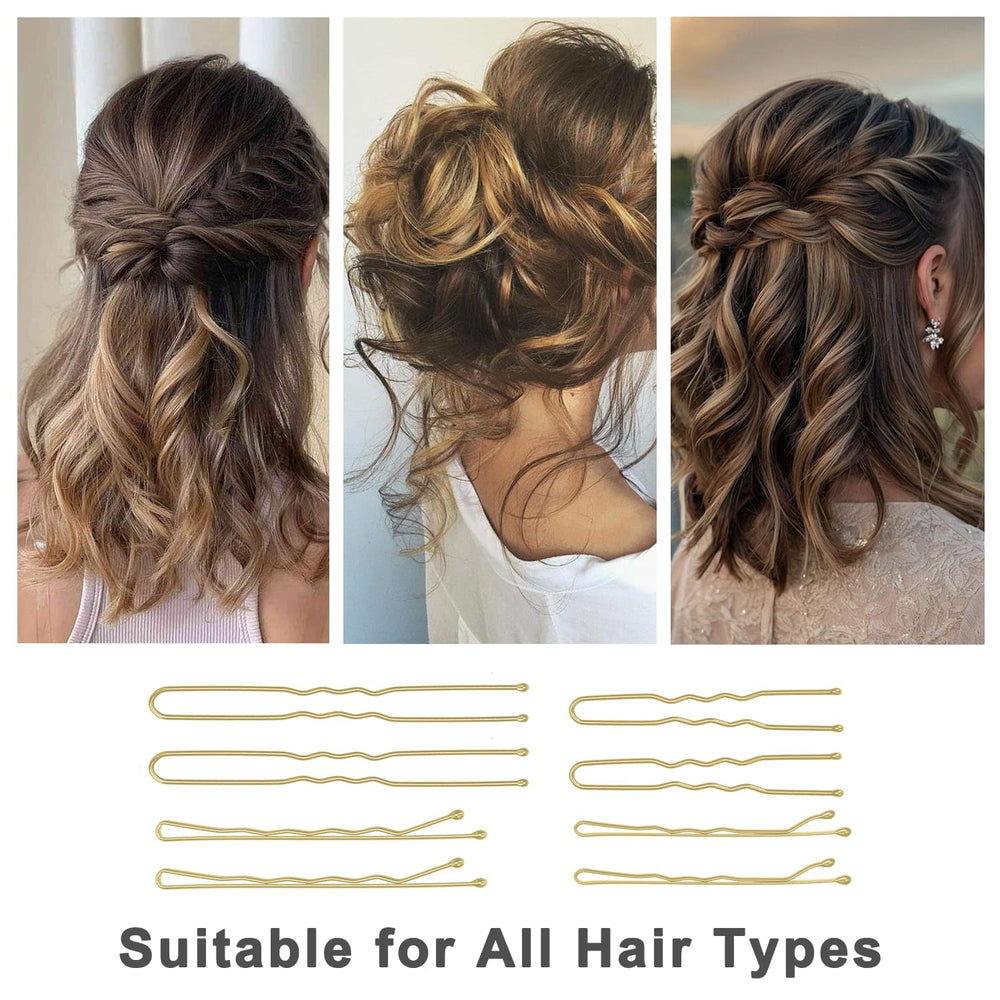 Set completo Jelara de pinzas para pelo rubio, ideal para llevar y mantener el peinado.