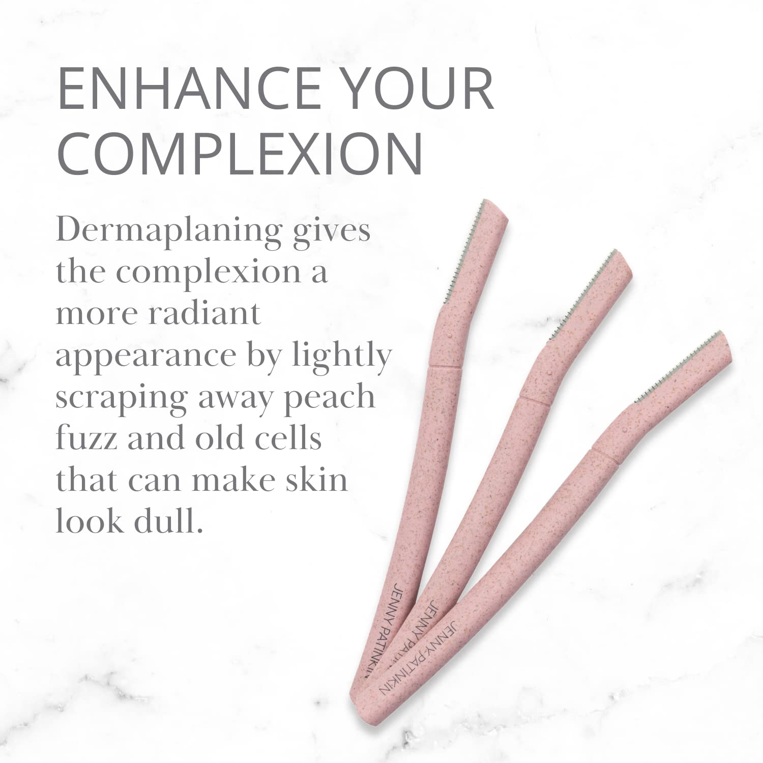 Detalle de la cuchilla, deslizamiento suave para una exfoliación controlada.