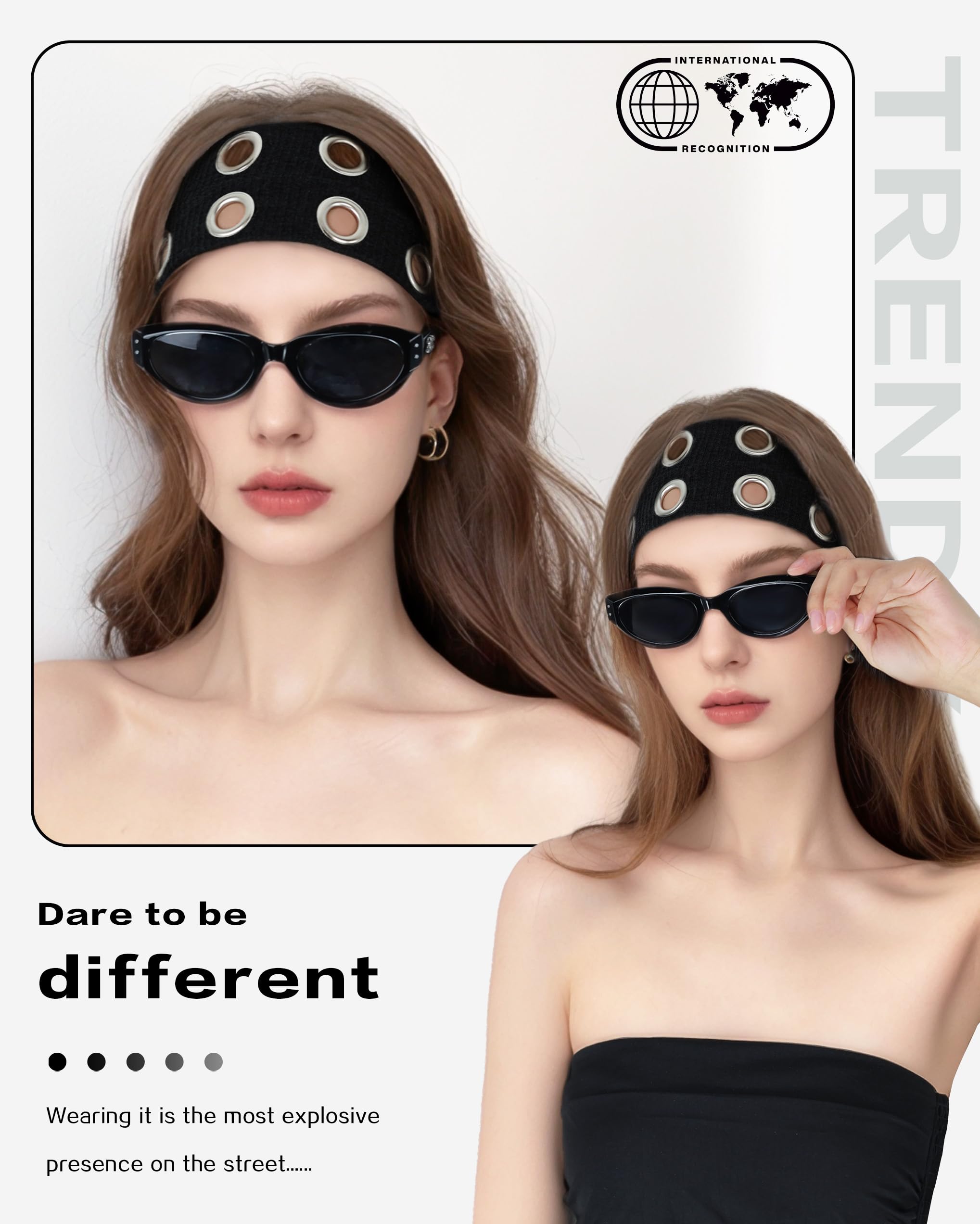 Diadema JENSVOIR para recogido, facilita sujetar el cabello con elegancia.