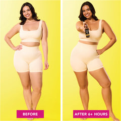 Aplicación precisa con mousse autobronceador Jergens Instant Sun.