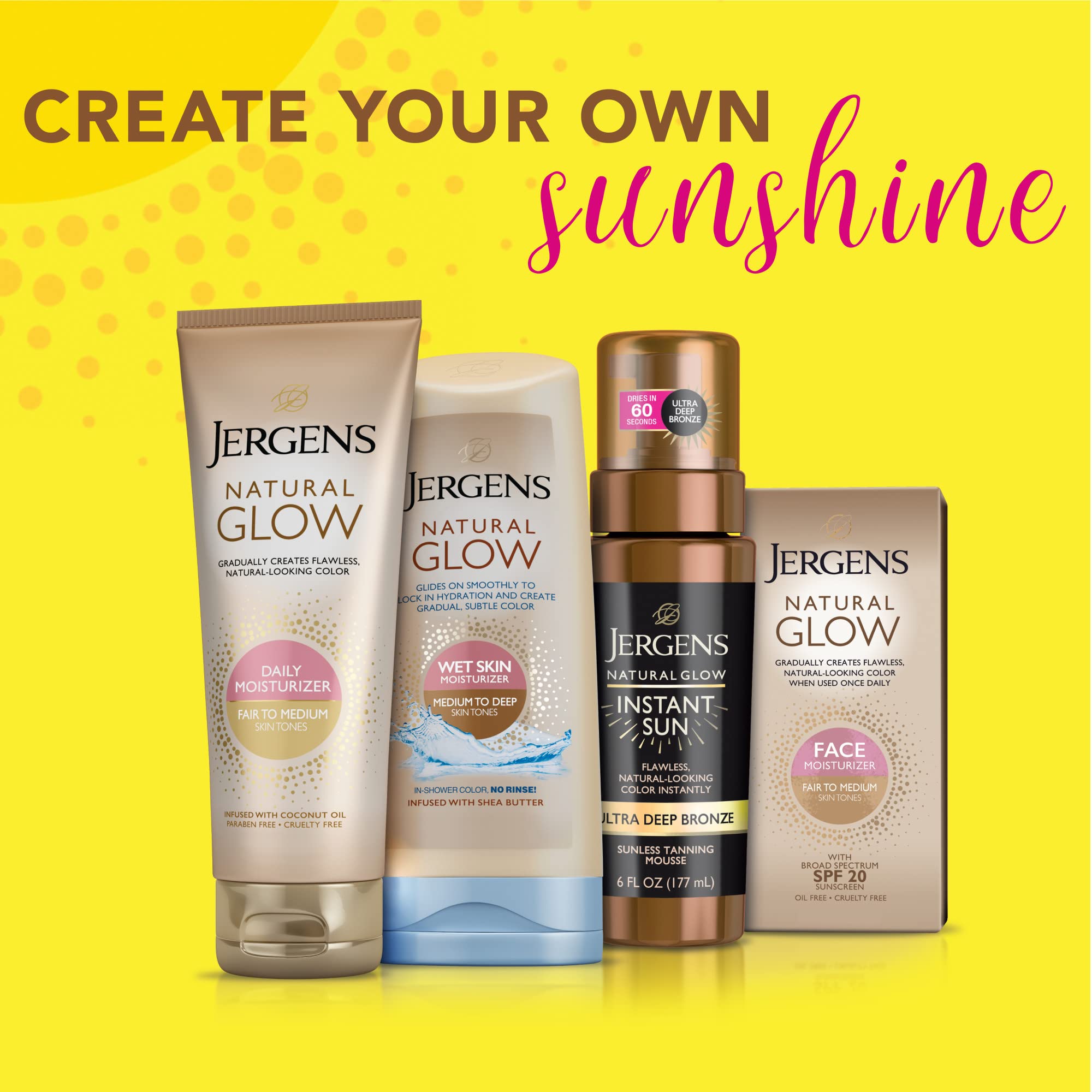 Aroma ligero y agradable de la mousse autobronceadora Jergens Instant Sun.