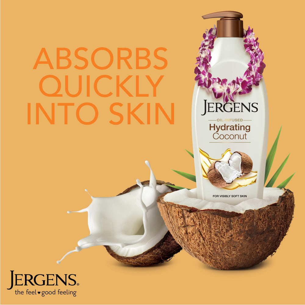 Jergens Textura Ligera No Grasa: absorción rápida sin sensación grasa.