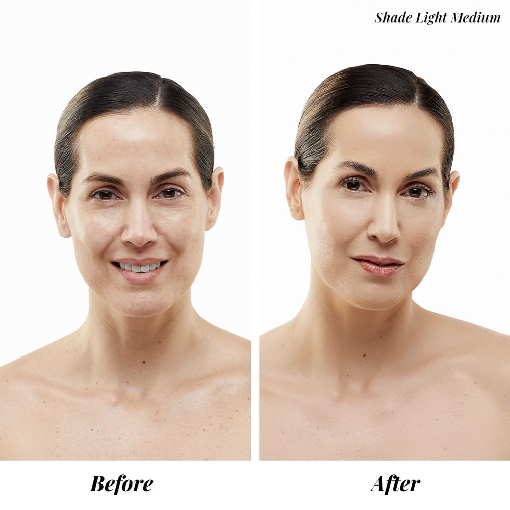 Jerome Alexander MagicMinerals AirBrush Foundation, acabado mate natural y suave.