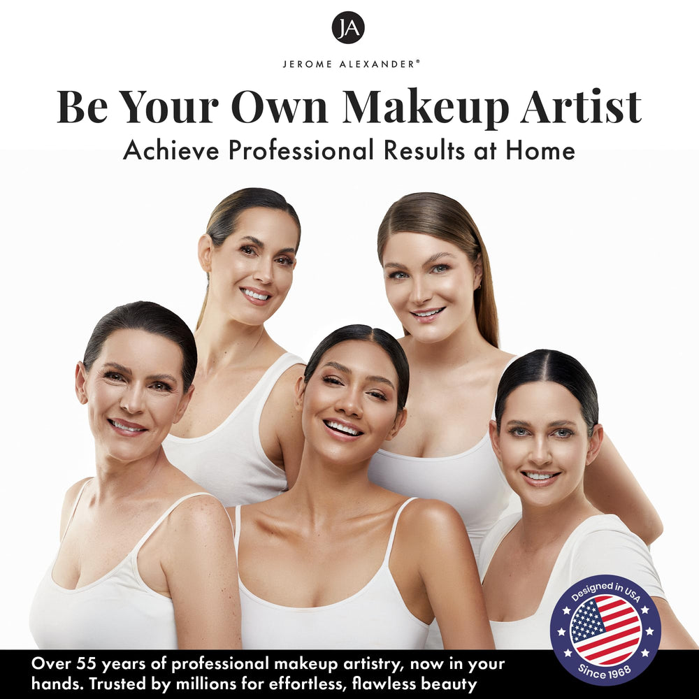Jerome Alexander MagicMinerals AirBrush Foundation, cobertura ajustable para looks naturales o definidas.
