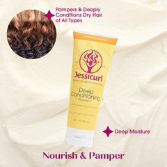 Jessicurl Cabello tras enjuague luce suave e hidratado.