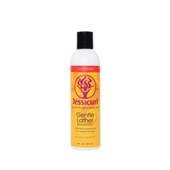 Jessicurl Champú, botella frontal, ideal para cabello rizado gracias a etiqueta clara.