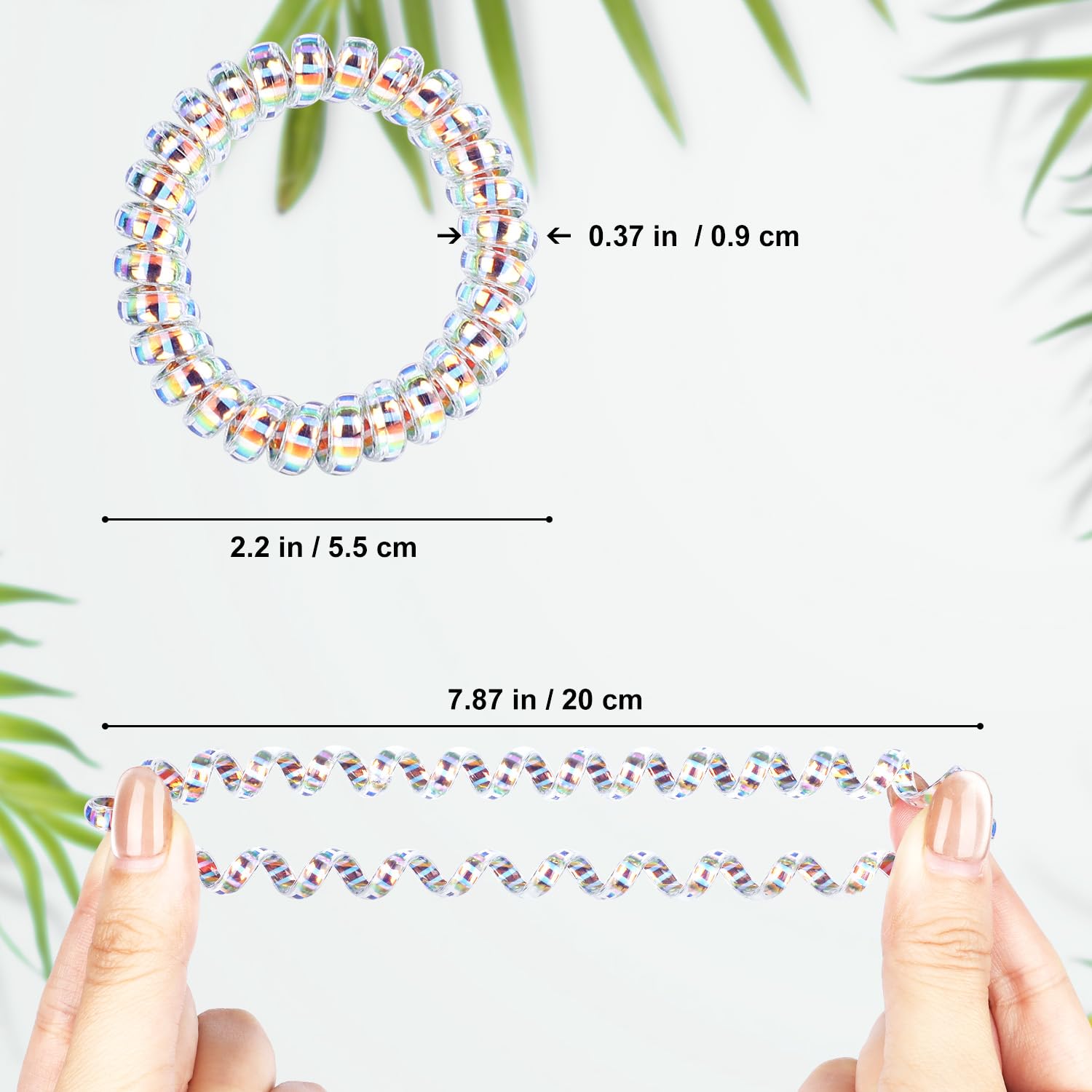 JessLab coletas espirales no absorbentes, perfectas para nadar o ducharse.