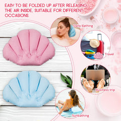 Almohada Jetec con ventosas para fijación firme en la bañera.