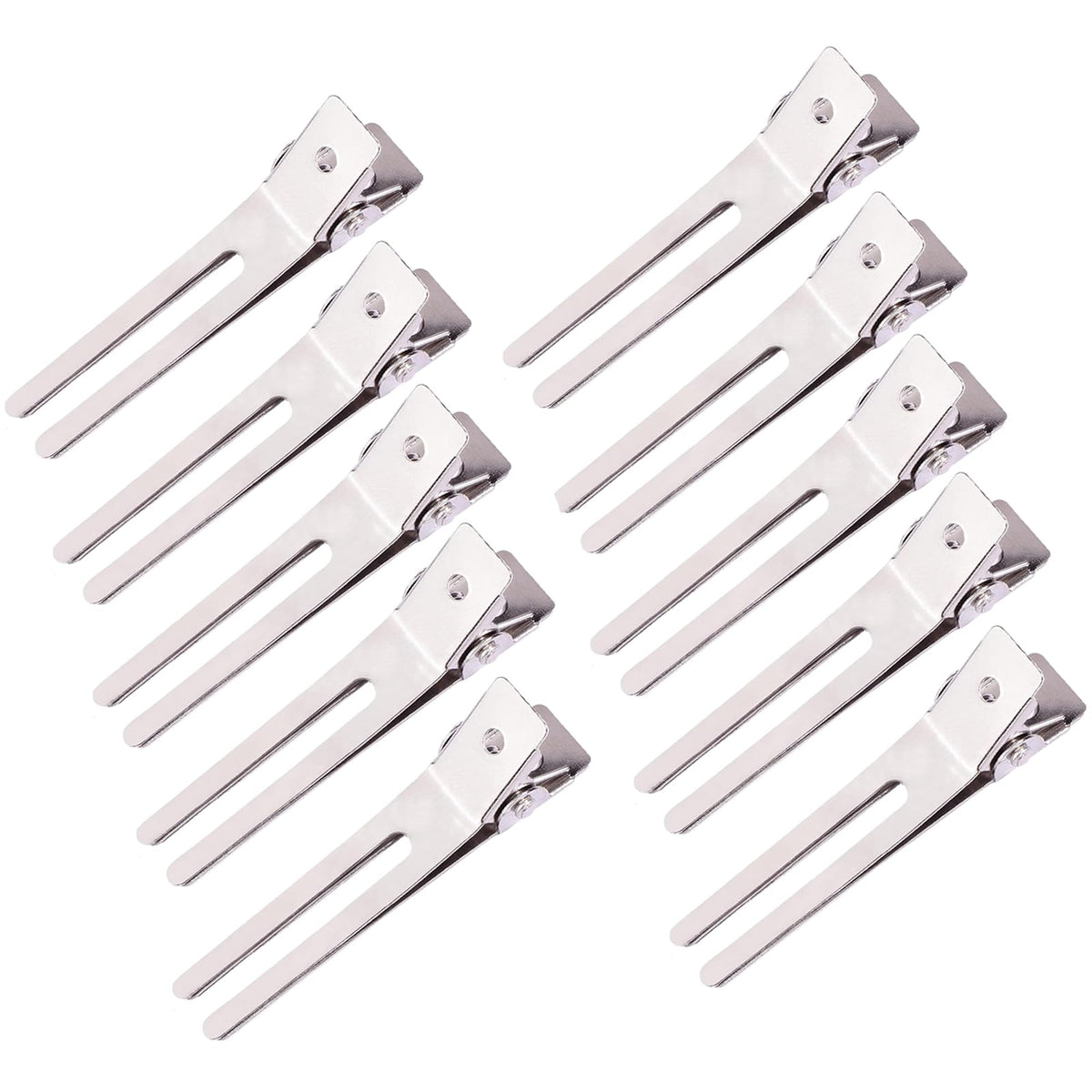 Pinzas JFFX de doble diente para rizos, agarre firme y deslizamiento suave.