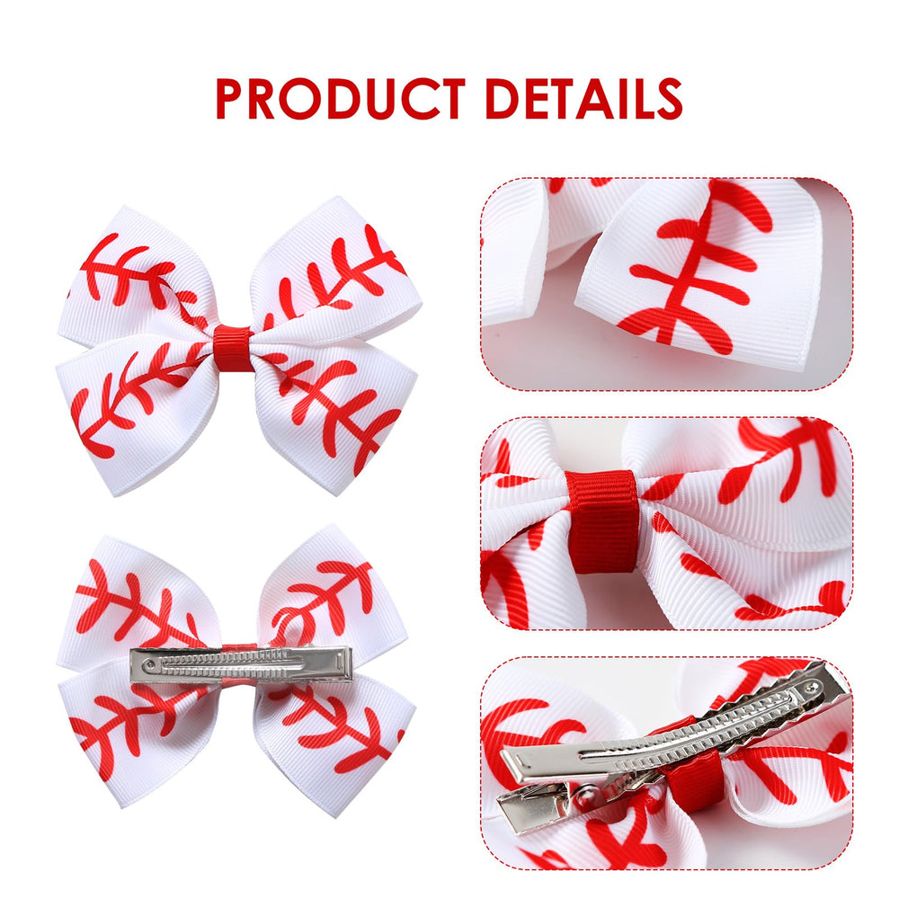Accesorio de cabello JiaDuo béisbol blanco, perfecto para uniformes escolares y animación.