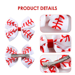 Accesorio de cabello JiaDuo béisbol blanco, perfecto para uniformes escolares y animación.