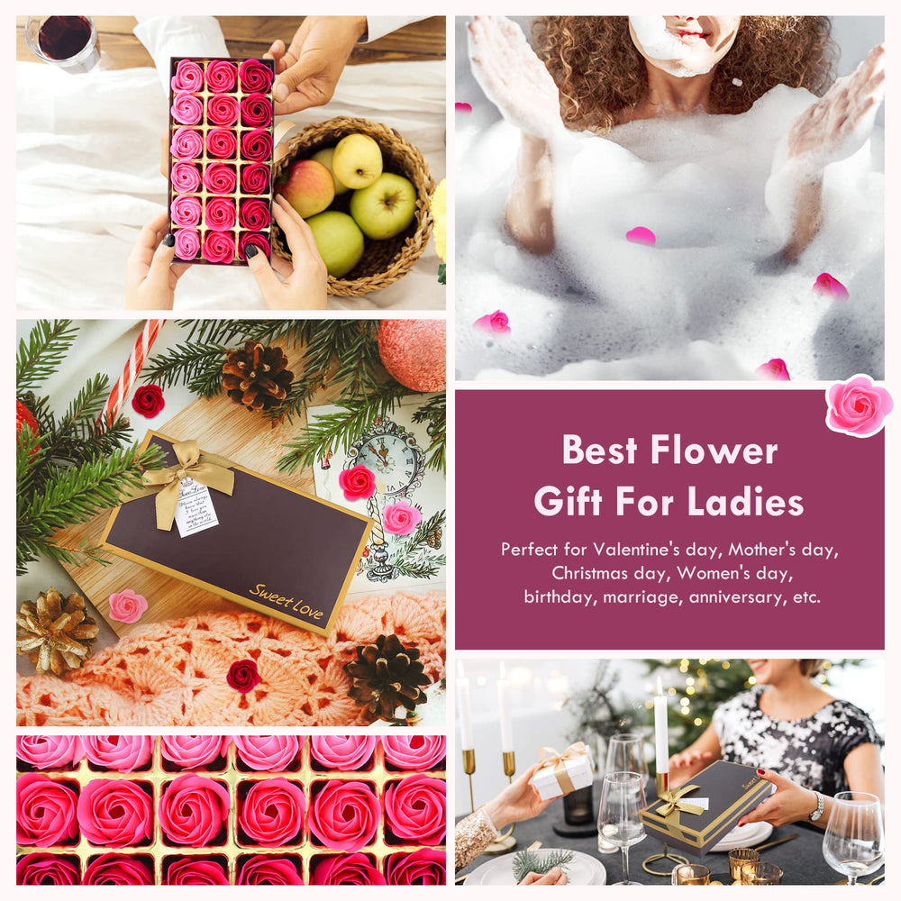 JIALEEY pétalos de jabón decorativos, perfectos como adorno o regalo.