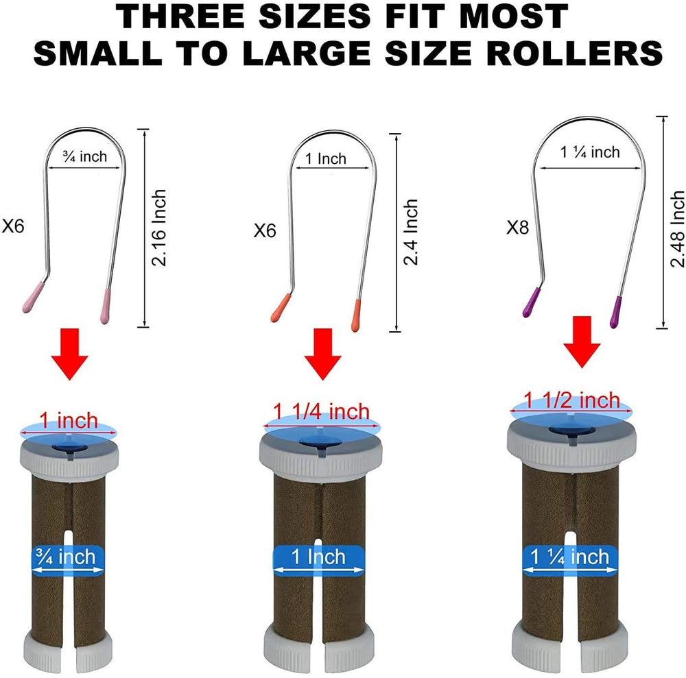 Jicoyin clips curler 1 pulgada, sujeción estable para rulos de tamaño medio.