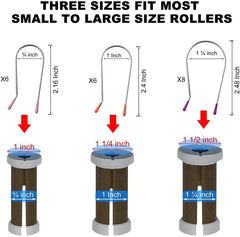 Jicoyin clips curler 1 pulgada, sujeción estable para rulos de tamaño medio.
