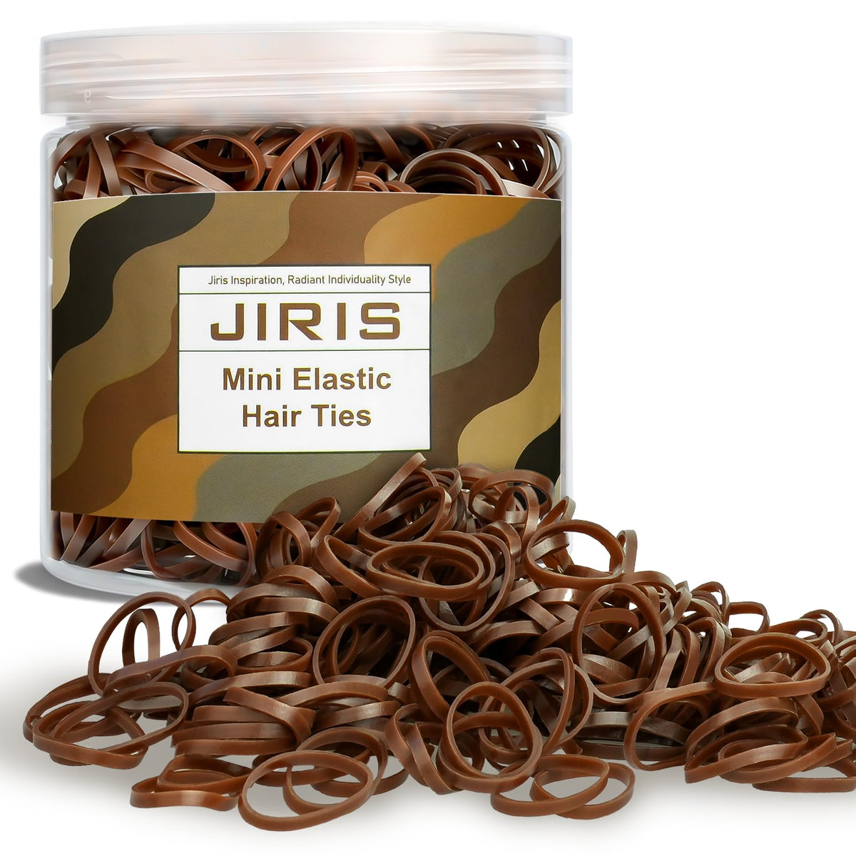 Banda elástica transparente JIRIS para cabello suave y sujeción duradera diaria