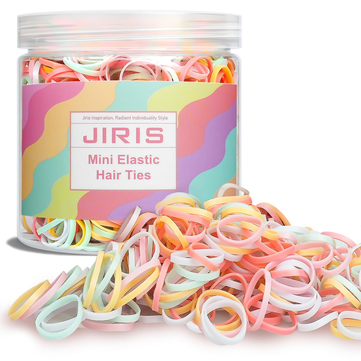 Banditas mini JIRIS para cabello en caja, sujeción discreta para peinados diarios.