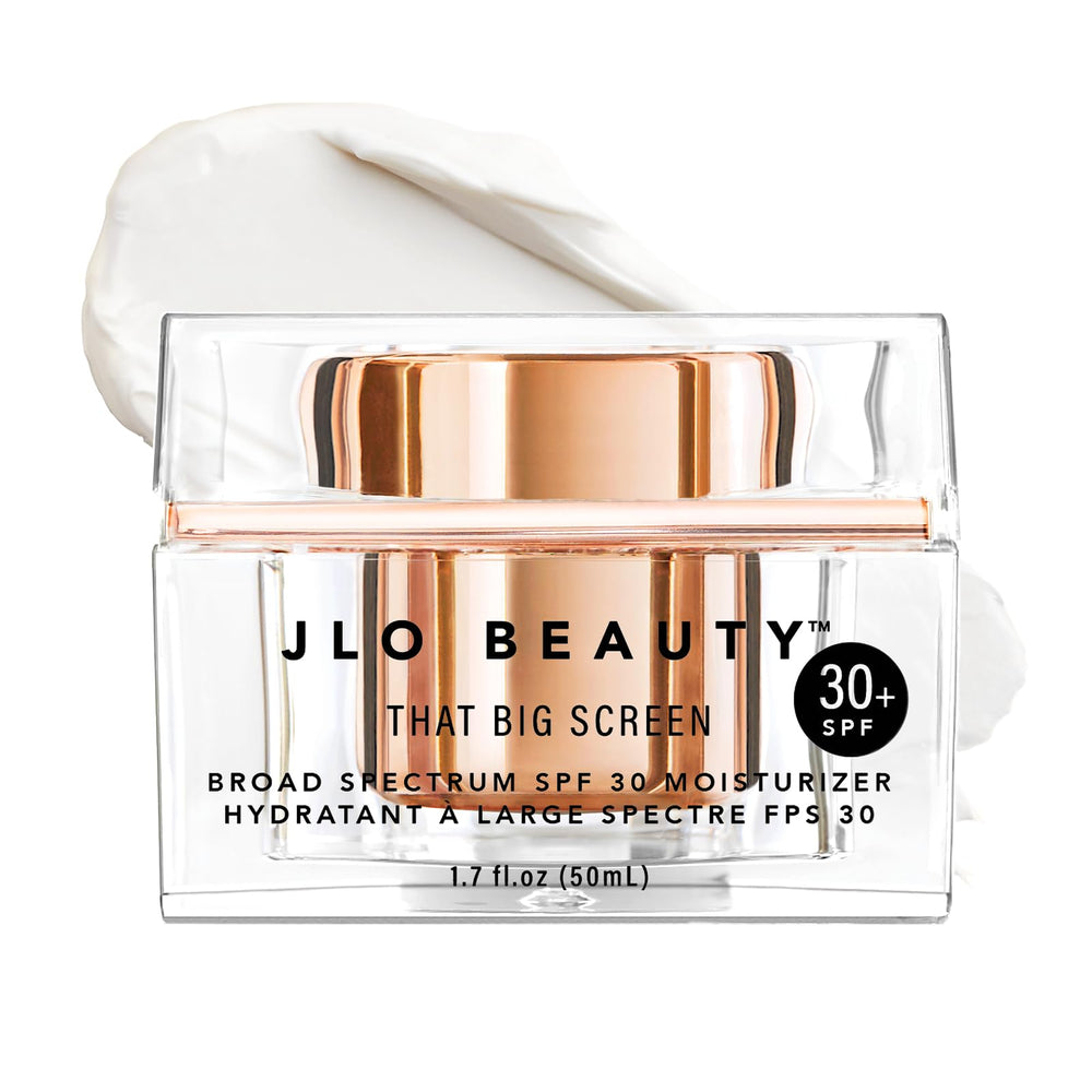 JLO BEAUTY crema SPF 30 en frasco, protección diaria para la piel.