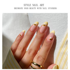 JMEOWIO pegatinas gel uñas, aplicación fácil para todas las longitudes.