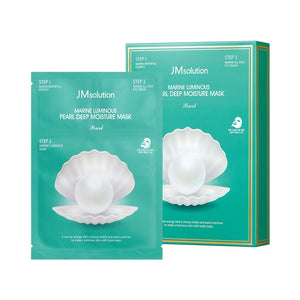 JMsolution Marine Luminous Pearl mascarilla en caja, cuidado facial diario.