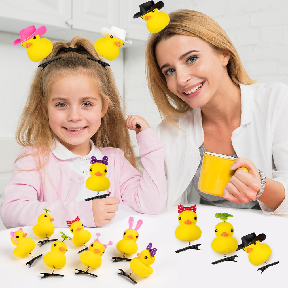 Accesorio JMZYJZH de pato amarillo para fiestas y decoración del cabello.