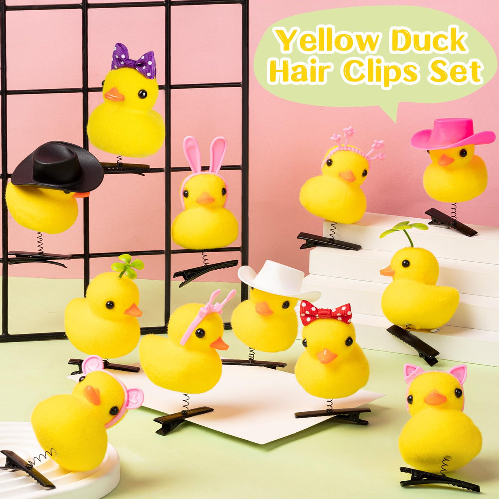 Clip de pato amarillo ideal para fiestas y eventos juveniles.