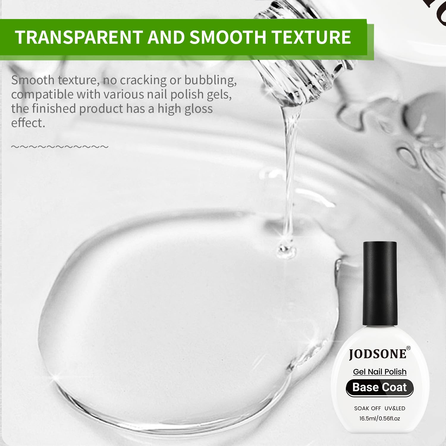 JODSONE capa base en botella 16,5 ml mejora adherencia del esmalte.