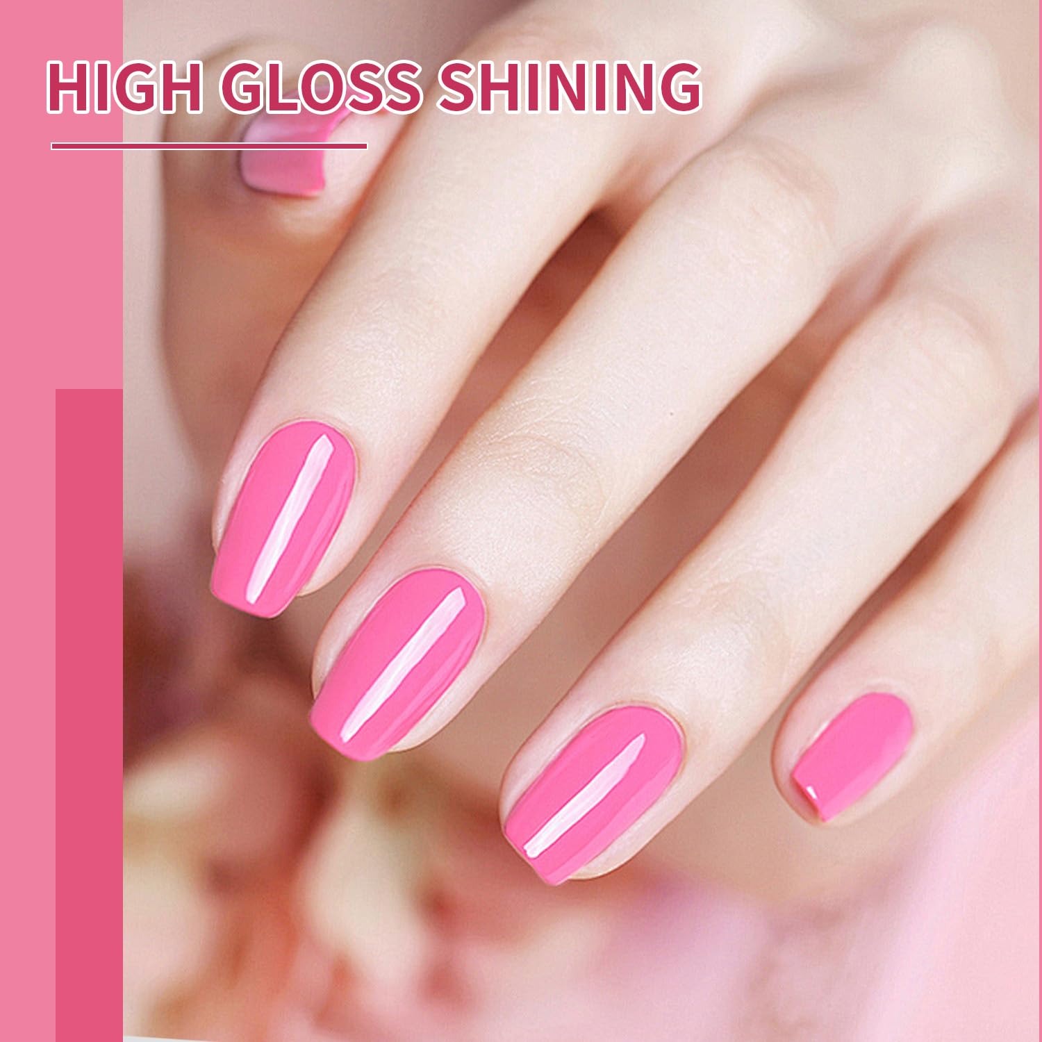 Colección de tonos rosa y rojo JODSONE para manicura elegante.