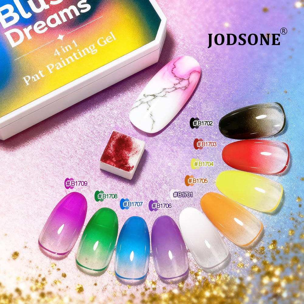 GEL JODSONE con esponja pat-paint blanco para cobertura uniforme.