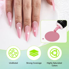 JODSONE gel para uñas con aerografía, gradientes suaves.