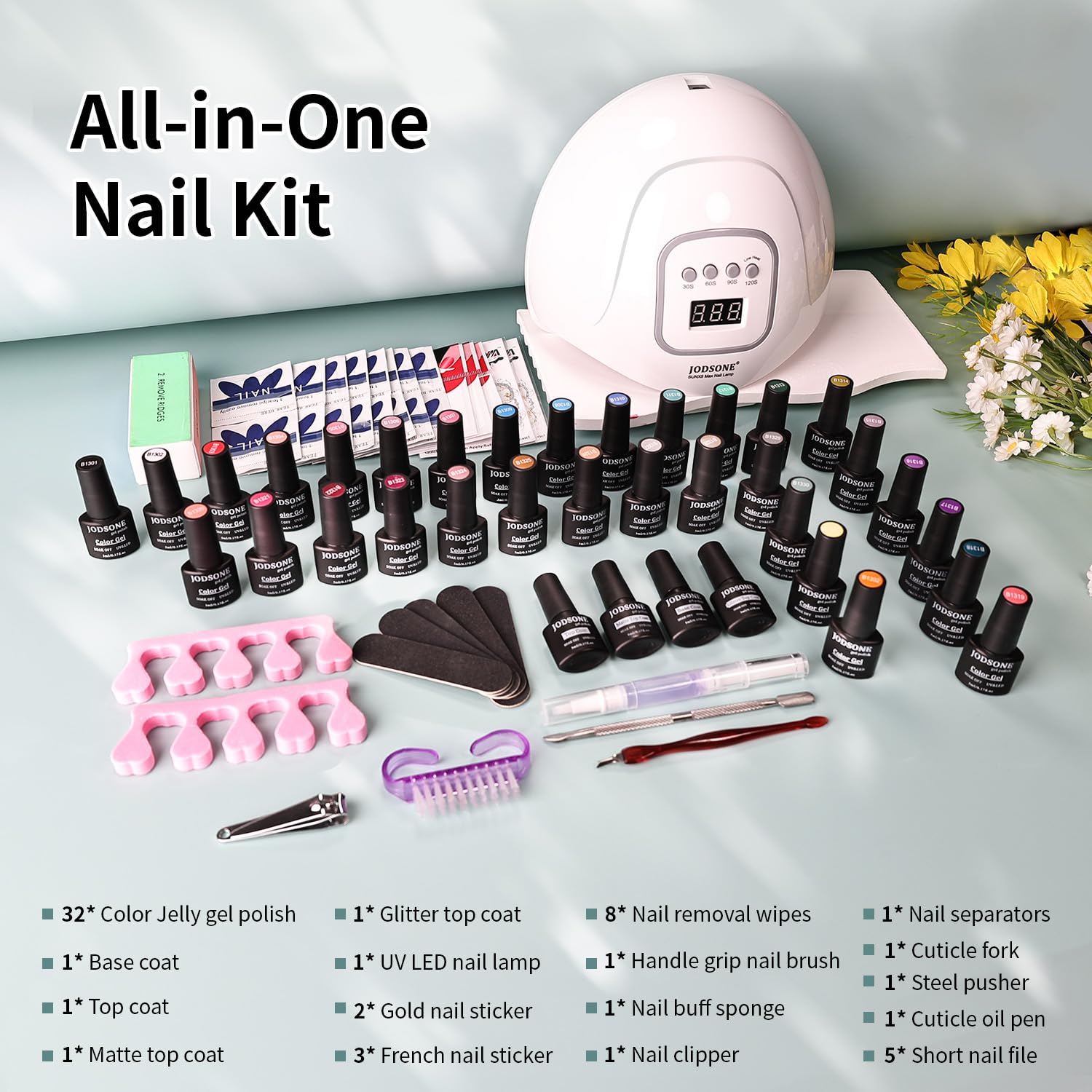 Set de herramientas para uñas JODSONE para manicura precisa en casa.