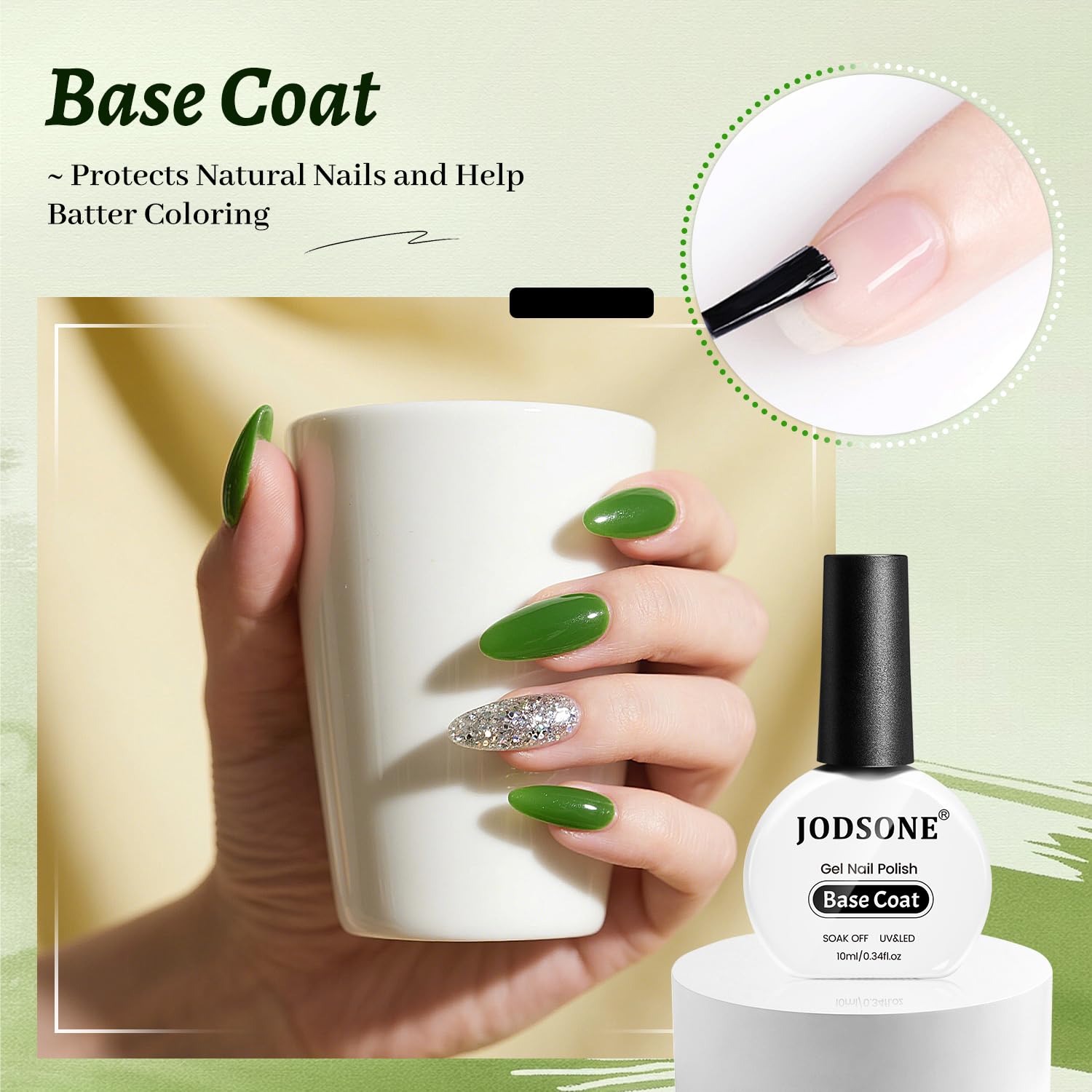 JODSONE Top Coat brillo duradero para acabado liso