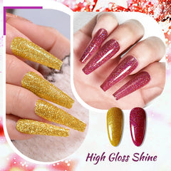JODSONE uñas de moda con lentejuelas para look festivo