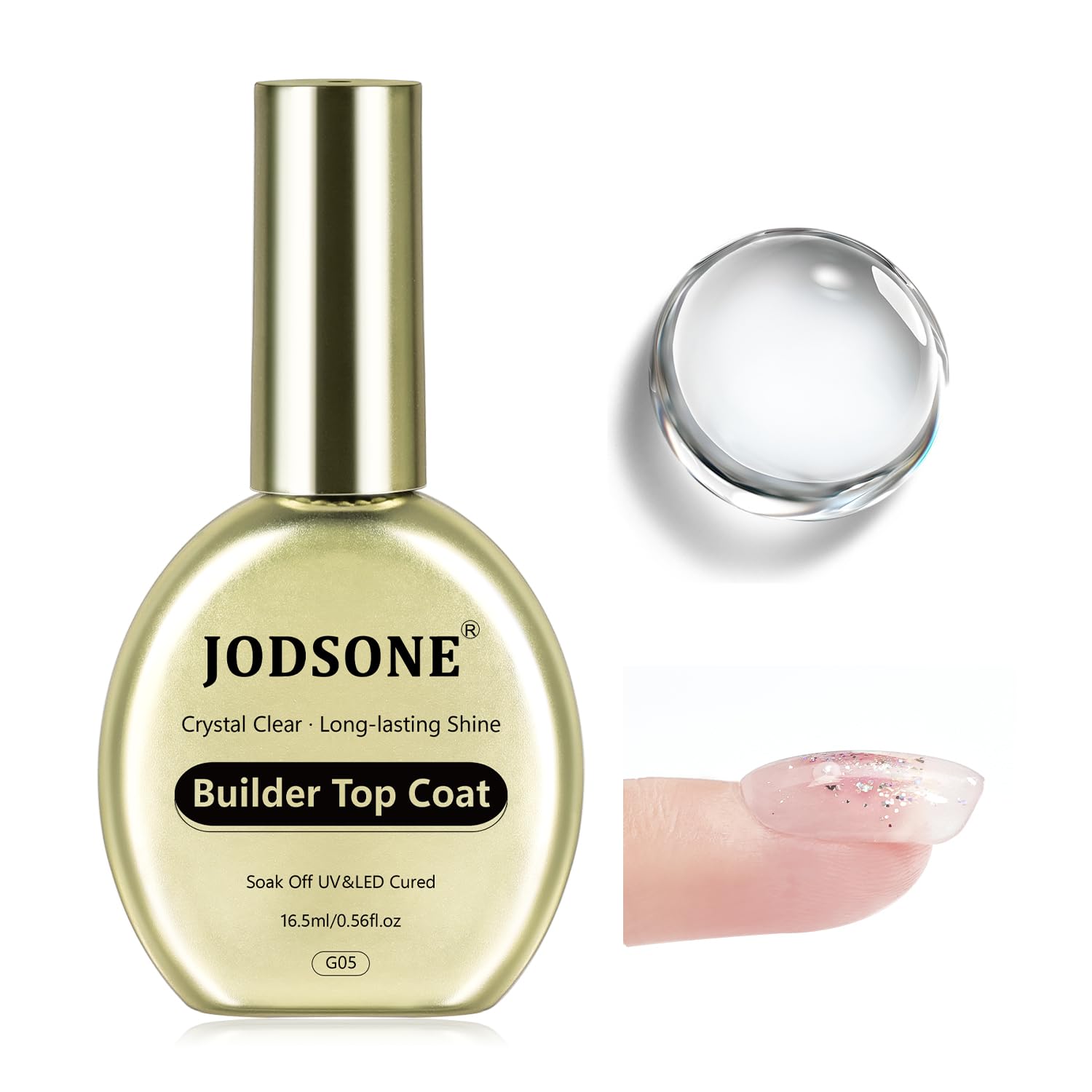 JODSONE gel cristal de construcción en bote 16,5 ml para acabado perfecto.