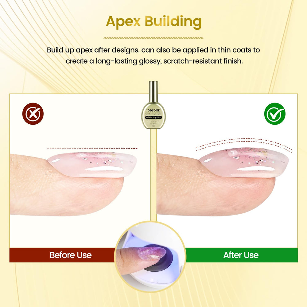 JODSONE brillo cristal gel transparente para profundidad y claridad.