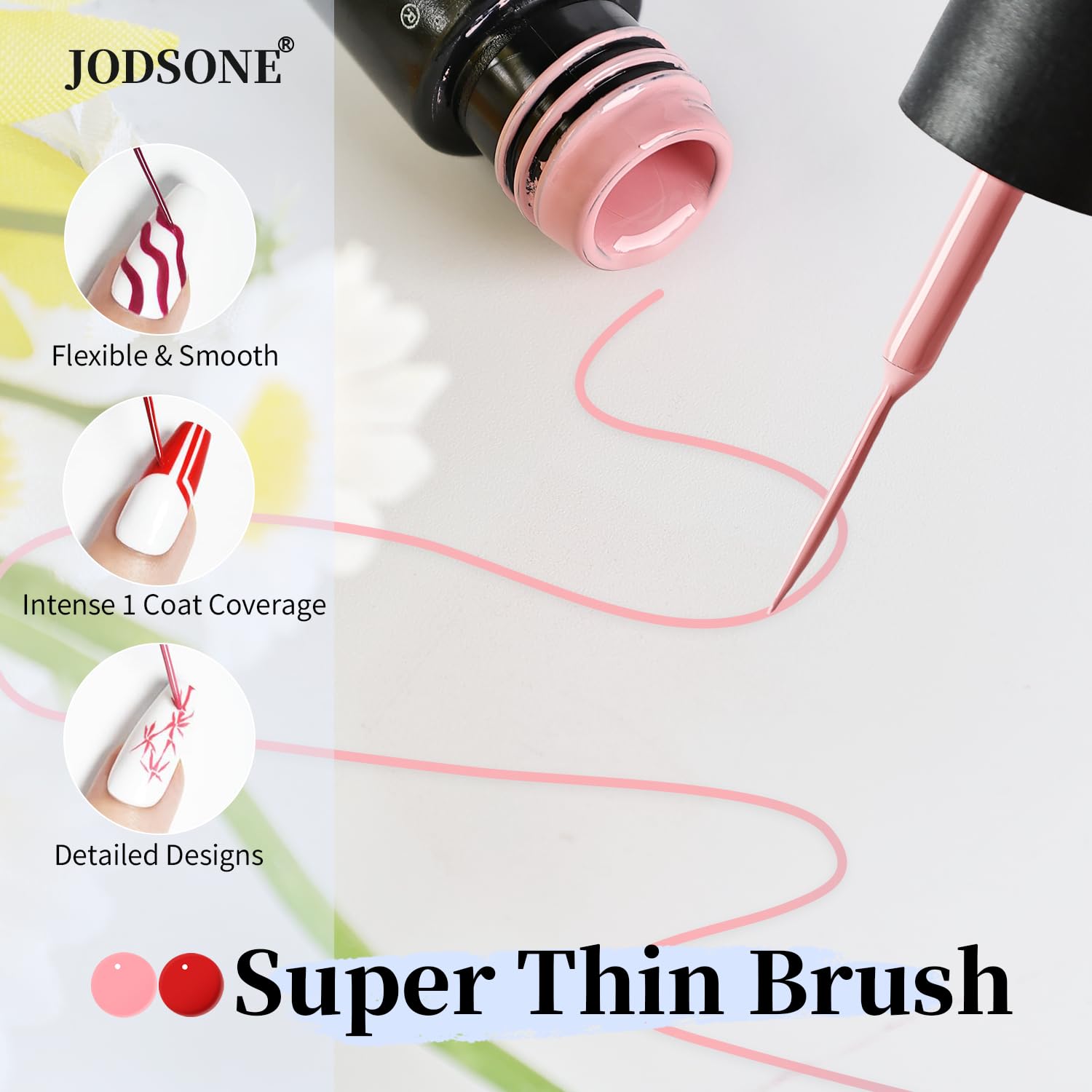 JODSONE colección de colores arte de uñas para variedad de estilos