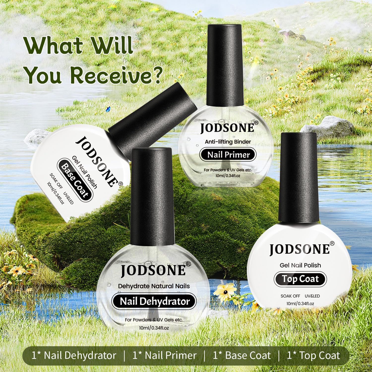 JODSONE: deshidratante de uñas 10 ml para preparar la uña antes de aplicar.