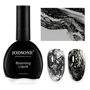 JODSONE: ola oceano y liquido floreciente para texturas naturales en uñas.
