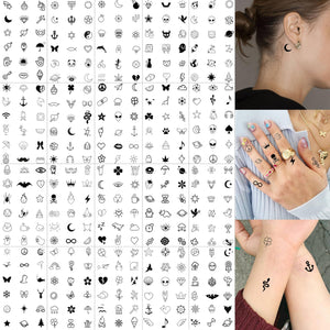 JOEHAPY tatuajes temporales 28 hojas, variedad de diseños para fiestas.