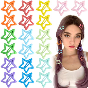 Pinza estrella metálica multicolor de Joez Wonderful, sujeción duradera para peinados diarios.