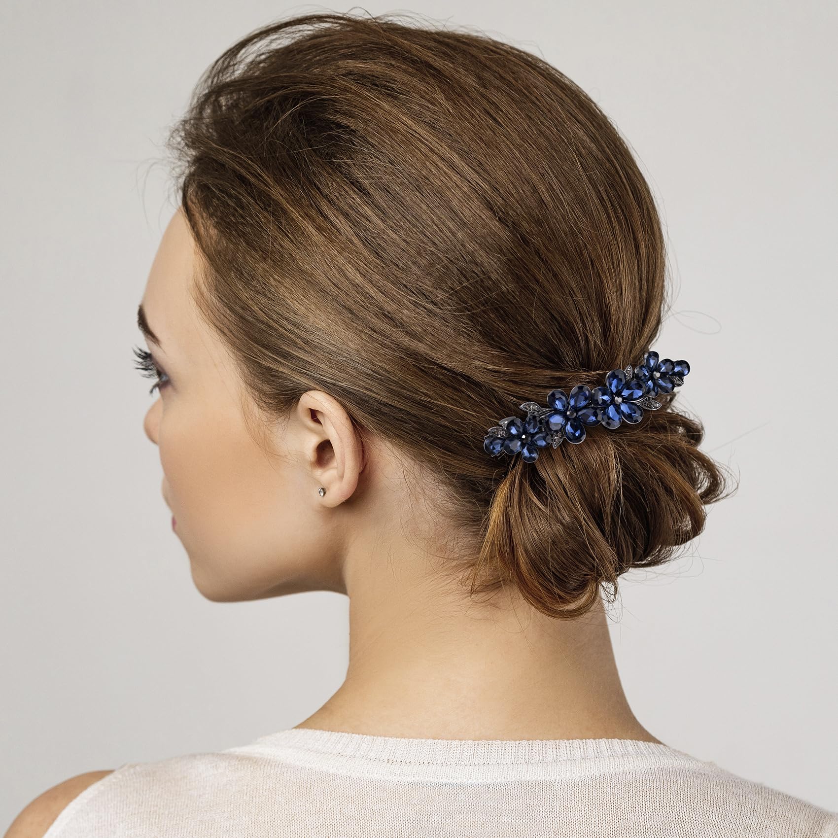 Joez Wonderful diseño de flor azul, destellos que capturan la luz