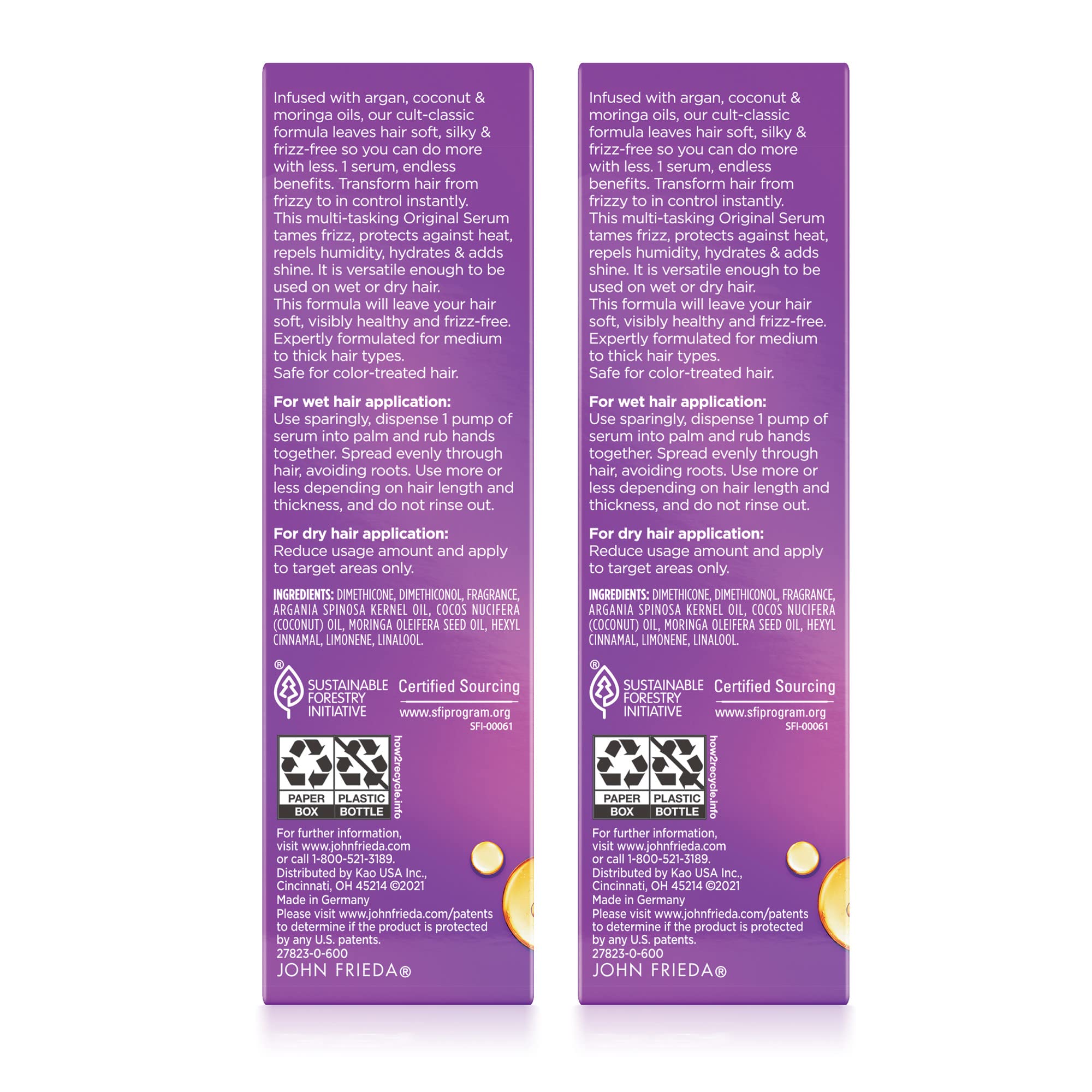 John Frieda Frizz Ease acabado-polido resultado pulido y manejable