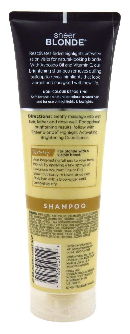 John Frieda champú activador para rubios: espuma cremosa al enjuagar