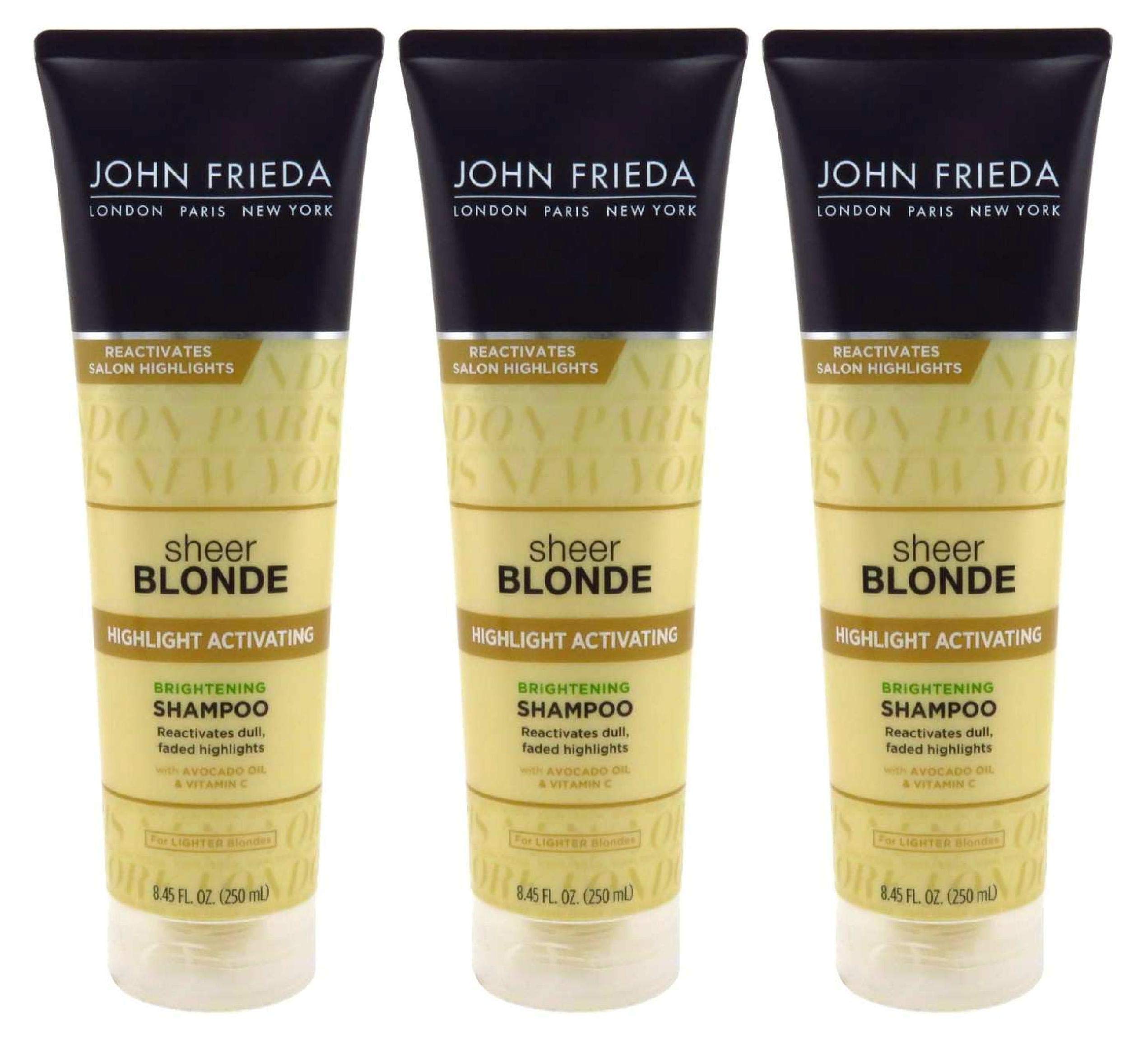 Paquete de 3 champús John Frieda para rubios